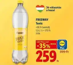 Lidl FREEWAY Tonic ajánlat