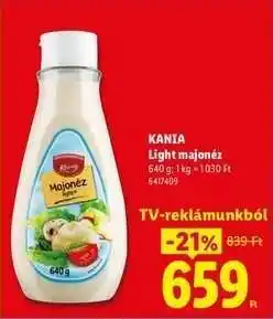 Lidl KANIA Light majonéz ajánlat