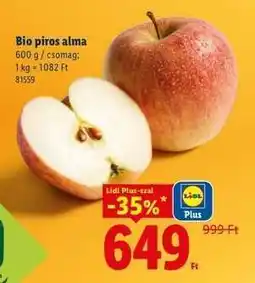Lidl Bio piros alma ajánlat