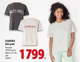 Lidl esmara Női póló ajánlat