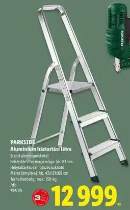 Lidl PARKSIDE Alumínium háztartási létra ajánlat