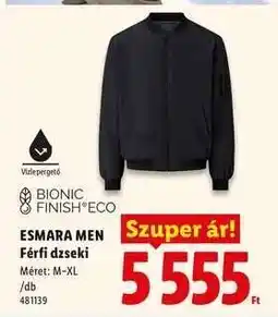 Lidl ESMARA MEN Férfi dzseki ajánlat