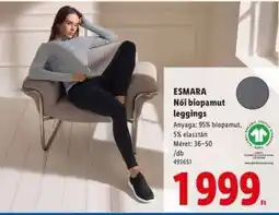Lidl esmara Női biopamut leggings ajánlat