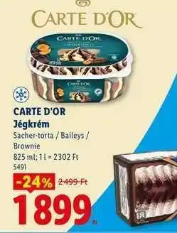 Lidl CARTE D'OR Jégkrém ajánlat