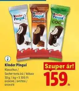 Lidl KINDER Pingui ajánlat