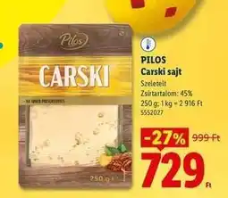 Lidl PILOS Carski sajt ajánlat