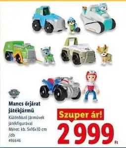 Lidl Mancs őrjárat játékjármű ajánlat