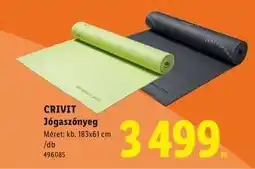 Lidl CRIVIT Jógaszőnyeg ajánlat