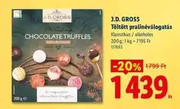 Lidl J.D. Gross Töltött pralinéválogatás ajánlat