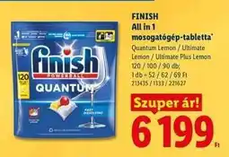 Lidl Finish All in 1 Mosogatógép Tabletta ajánlat
