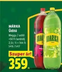 Lidl MÁRKA Üdítő ajánlat