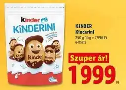 Lidl Kinder Kinderini ajánlat