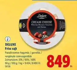 Lidl DELUXE Friss sajt ajánlat