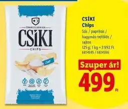 Lidl Csíki chips ajánlat