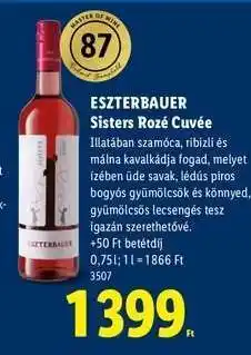 Lidl ESZTERBAUER Sisters Rozé Cuvée ajánlat