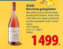 Lidl TELEKI Rosé Cuvée gyöngyözőbor ajánlat