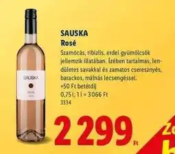 Lidl Sauska Rosé ajánlat