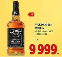 Lidl JACK DANIEL'S Whiskey ajánlat