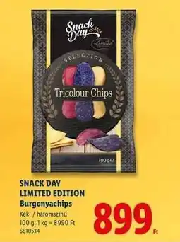 Lidl SNACK DAY LIMITED EDITION Burgonyachips ajánlat