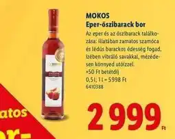 Lidl Mokos Eper-őszibarack bor ajánlat