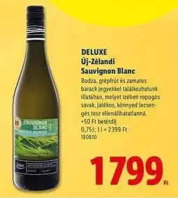 Lidl DELUXE Új-Zélandi Sauvignon Blanc ajánlat