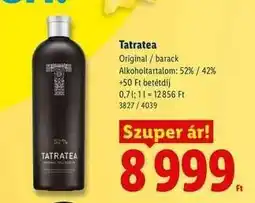 Lidl Tatratea ajánlat