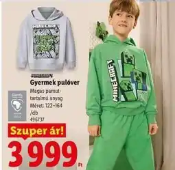 Lidl Gyermek pulóver ajánlat