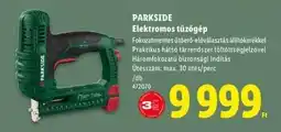 Lidl PARKSIDE Elektromos tűzőgép ajánlat