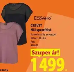 Lidl CRIVIT Női sportfelső ajánlat