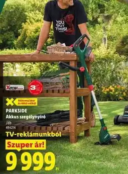Lidl PARKSIDE Akkus szegélynyíró ajánlat