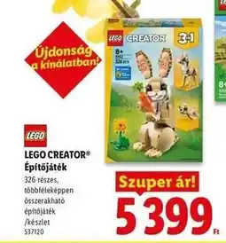 Lidl LEGO CREATOR Építőjáték ajánlat
