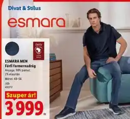 Lidl ESMARA MEN Férfi farmernadrág ajánlat
