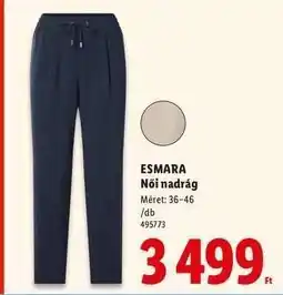 Lidl esmara Női nadrág ajánlat