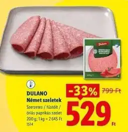 Lidl Dulano Német szeletek ajánlat