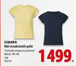 Lidl ESMARA Női struktúrált póló ajánlat