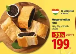 Lidl Meggyes-mákos rétes ajánlat