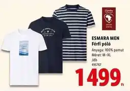 Lidl ESMARA MEN Férfi póló ajánlat