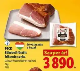 Lidl Pick Békebeli Füstölt Frikandó Sonka ajánlat