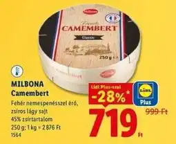 Lidl MILBONA Camembert ajánlat