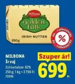 Lidl Milbona Ír vaj ajánlat