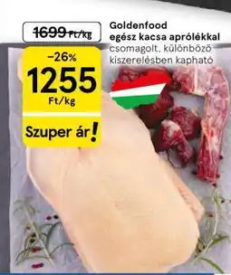 Tesco Goldenfood egész kacsa aprólékkal ajánlat