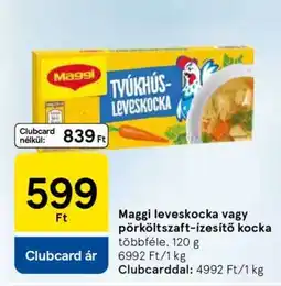 Tesco Maggi leveskocka vagy pörköltzaft-ízesítő kocka ajánlat