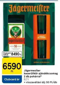 Tesco Jägermeister keserűlikőr ajándékcsomag ajánlat