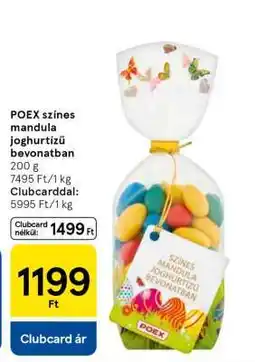 Tesco Poex színes mandula joghurtízű bevonatban ajánlat