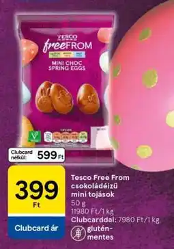 Tesco Tesco Free From csokoládéízű mini tojások ajánlat