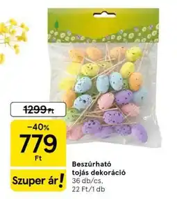 Tesco Beszúrható tojás dekoráció ajánlat