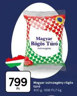 Tesco Magyar zsírszegény rögös túró ajánlat