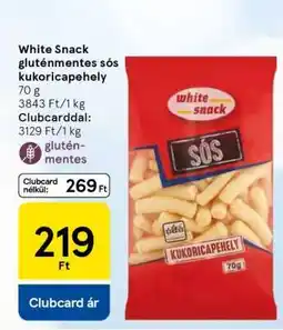 Tesco White Snack gluténmentes sós kukoricapehely ajánlat