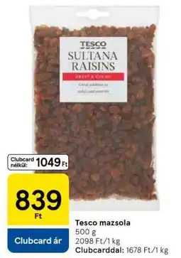 Tesco Tesco mazsola ajánlat