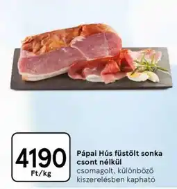Tesco Pápai Hús füstölt sonka csont nélkül ajánlat